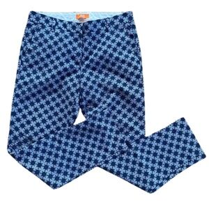 Joe Fresh Navy & White Geometric Print Pants — Size 2